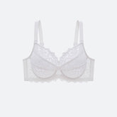 Full Coverage Unlined Lace Bra
